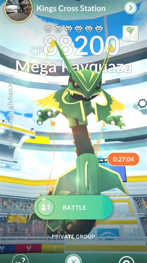 Mega Rayquaza Raid Boss .
